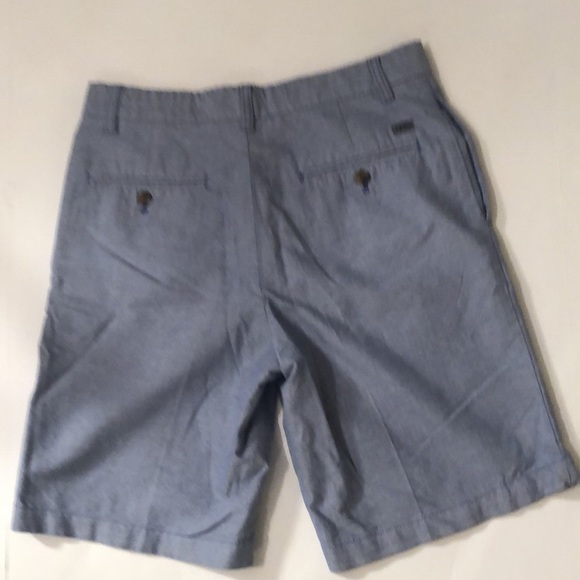 IZOD Mens Flat Front Blue Shorts Size 30 - Picture 5 of 6